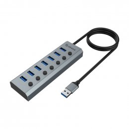 AKASA USB hub Connect 7 IPS 7-Port  (AK-HB-21BKCM)