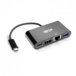 Tripplite Mini dokovací stanice USB-C /  HDMI, USB 3.0, GbE, 60W nabíjení, HDCP, černá  (U444-06N-HGUB-C)
