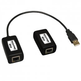 Tripplite Extender (přijímač a vysílač), 1-port USB přes Cat5/ Cat6, až 45.72m  (B202-150)