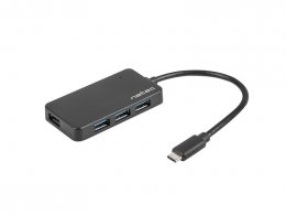 Natec Silkworm USB-C rozbočovač 4x USB 3.0 HUB  (NHU-1343)