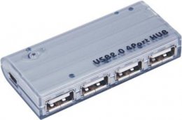 PremiumCord USB 2.0 HUB 4-portový s napájecím adaptérem 5V 2A  (ku2hub4)