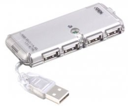 PremiumCord USB 2.0 HUB 4-portový bez napájení  (ku2hub4ws)