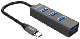 PremiumCord 5G USB Hub Type C na 4x USB 3.2 Gen 1  (ku31hub09)