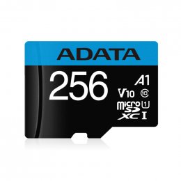 Adata/ SDXC/ 256GB/ 100MBps/ UHS-I U1 /  Class 10/ + Adaptér  (AUSDX256GUICL10A1-RA1)