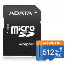ADATA MicroSDXC 512GB UHS-I 100/ 25MB/ s + adapter  (AUSDX512GUICL10A1-RA1)