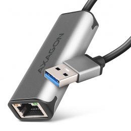 AXAGON ADE-25R USB-A 3.2 Gen 1 - 2.5 Gigabit Ethernet síťová karta, Realtek 8156, auto install, šedá  (ADE-25R)