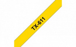 Brother TX-611 žlutá /  černá (6mm  (TX611)