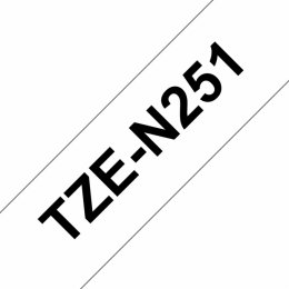 Brother TZE-N251,  bílá/ černá, 24mm  (TZEN251)