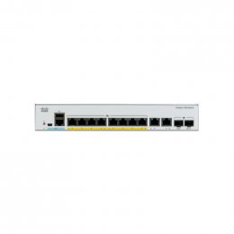 Catalyst C1000-8FP-2G-L, 8x 10/ 100/ 1000 Ethernet PoE+ ports and 120W PoE budget, 2x 1G SFP and RJ-45  (C1000-8FP-2G-L)