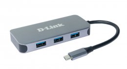 D-Link 6-in-1 USB-C Hub with HDMI/ Gigbait Ethernet/ Power Delivery  (DUB-2335)