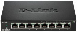 D-Link DES-108 kovový 8-port 10/ 100 Desktop Switch  (DES-108/E)