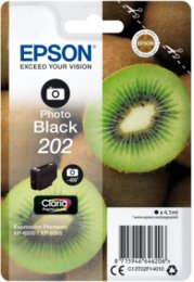 EPSON ink Fotočerná 202 Premium - singlepack, 4,1ml, 400s, standard  (C13T02F14010)