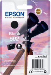 EPSON singlepack,Black 502,Ink,standard  (C13T02V14010)