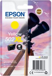 EPSON singlepack,Yellow 502XL,Ink,XL  (C13T02W44010)