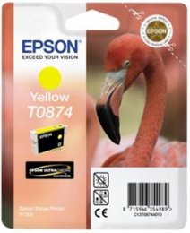 EPSON SP R1900 Yellow Ink Cartridge (T0874)  (C13T08744010)