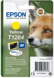 Yellow Ink Cartridge  (T1284)  (C13T12844012)