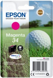 Epson Singlepack Magenta 34 DURABrite Ultra Ink  (C13T34634010)