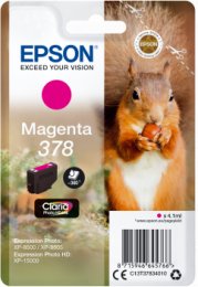 Epson Singlepack Magenta 378 Claria Photo HD Ink  (C13T37834010)