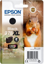 Epson Singlepack Black 378 XL Claria Photo HD Ink  (C13T37914010)