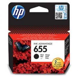 HP 655 černá inkoustová kazeta, CZ109AE  (CZ109AE)