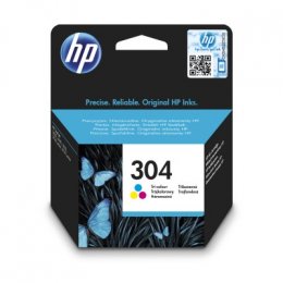 HP 304 Tri-color Original Ink Cartridge, N9K05AE  (N9K05AE)