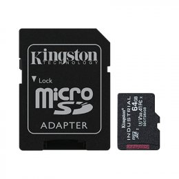 Kingston Industrial/ micro SDHC/ 64GB/ 100MBps/ UHS-I U3 /  Class 10/ + Adaptér  (SDCIT2/64GB)