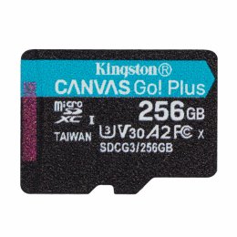 Kingston Canvas Go Plus A2/ micro SDXC/ 256GB/ 170MBps/ UHS-I U3 /  Class 10  (SDCG3/256GBSP)