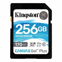 Kingston Canvas Go Plus/ SDXC/ 256GB/ 170MBps/ UHS-I U3 /  Class 10  (SDG3/256GB)