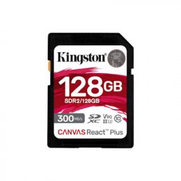 Kingston Canvas React Plus/ SDHC/ 128GB/ 300MBps/ UHS-II U3 /  Class 10  (SDR2/128GB)