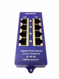 Gigabitový stíněný 4-portový PoE panel  (POE-PAN4-GB)