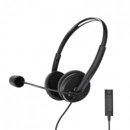 Energy Sistem Headset Office 2+, komunikační sluchátka s mikrofonem, ovládání hlasitosti a ztlumován  (452026)