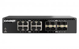 QNAP switch QSW-3216R-8S8T (8x 10G GbE porty + 8x 10G SFP+ porty, poloviční šířka)  (QSW-3216R-8S8T)