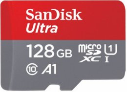 SanDisk Ultra/ micro SDXC/ 128GB/ 140MBps/ UHS-I U1 /  Class 10/ + Adaptér  (SDSQUAB-128G-GN6MA)