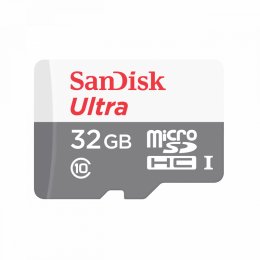 SanDisk Ultra/ micro SDHC/ 32GB/ 100MBps/ UHS-I U1 /  Class 10/ + Adaptér  (SDSQUNR-032G-GN3MA)