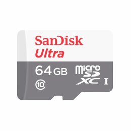 SanDisk Ultra/ micro SDXC/ 64GB/ 100MBps/ UHS-I U1 /  Class 10/ + Adaptér  (SDSQUNR-064G-GN3MA)