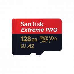 SanDisk Extreme PRO/ micro SDXC/ 128GB/ 200MBps/ UHS-I U3 /  Class 10/ + Adaptér  (SDSQXCD-128G-GN6MA)