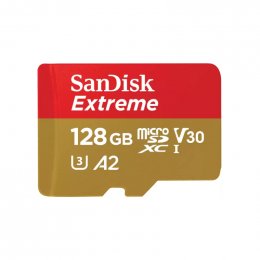 SanDisk Extreme/ micro SDXC/ 128GB/ 160MBps/ UHS-I U3 /  Class 10  (SDSQXAA-128G-GN6GN)