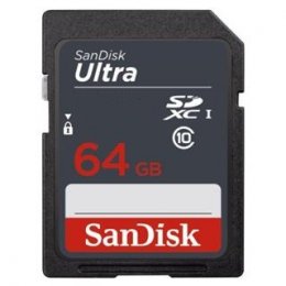 SanDisk Ultra/ SDXC/ 64GB/ 100MBps/ UHS-I U1 /  Class 10  (SDSDUNR-064G-GN3IN)
