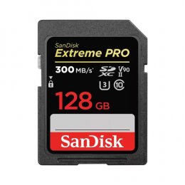 SanDisk  Extreme PRO/ SDXC/ 128GB/ 300MBps/ UHS-II U3 /  Class 10/ Černá  (SDSDXDK-128G-GN4IN)