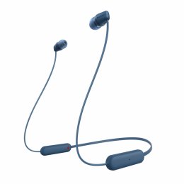 SONY sluchátka WI-C100 bezdr., modrá  (WIC100L.CE7)