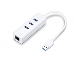 TP-Link UE330 USB 3.0 3-portový USB hub & gigabitový ethernet adaptér  (UE330)