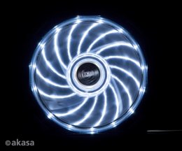přídavný ventilátor Akasa Vegas LED 12 cm bílá  (AK-FN091-WH)