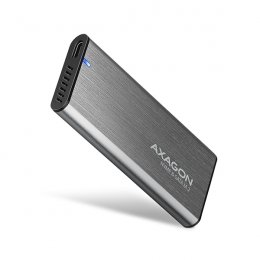 AXAGON EEM2-SG2, USB-C 3.2 Gen 2 - M.2 NVMe & SATA SSD kovový RAW box, bezšroubkový, stříbrný  (EEM2-SG2)
