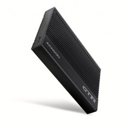 AXAGON EE25-GTR, USB-C 10Gbps - SATA 6G 2.5" RIBBED box, černý  (EE25-GTR)