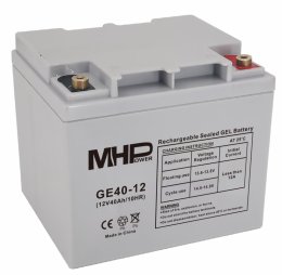 MHPower GE40-12 Gelový akumulátor 12V/ 40Ah  (GE40-12)