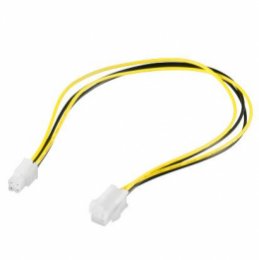 PremiumCord kabel napájecí prodluž. P4(4piny) 34cm  (KN-17)