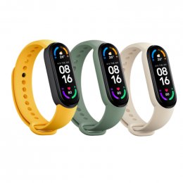 Xiaomi Mi Smart Band 6 Strap(3 pack) Ivory/ Olive/ Yellow  (34141)