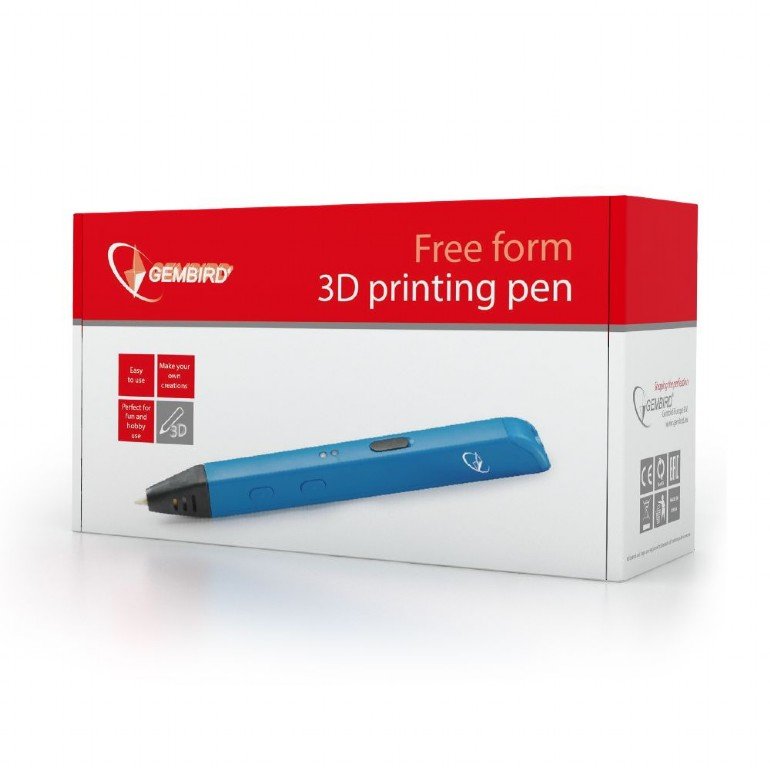 GEMBIRD Free form 3D printing pen for ABS/ PLA filament - obrázek produktu