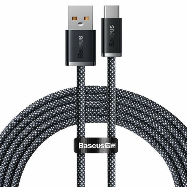 Datový kabel Baseus Dynamic USB/USB-C 100W (5A) 2m Slate gray - obrázek produktu
