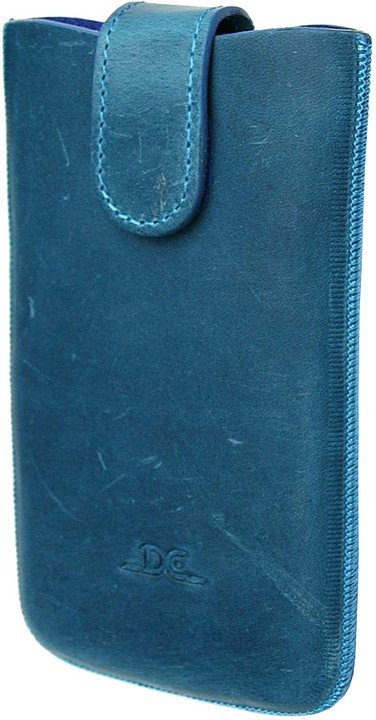 DC kožené modré pouzdro pro mobilní telefon - obrázek produktu